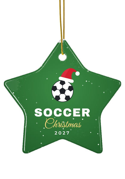 Soccer ornament, star shape
