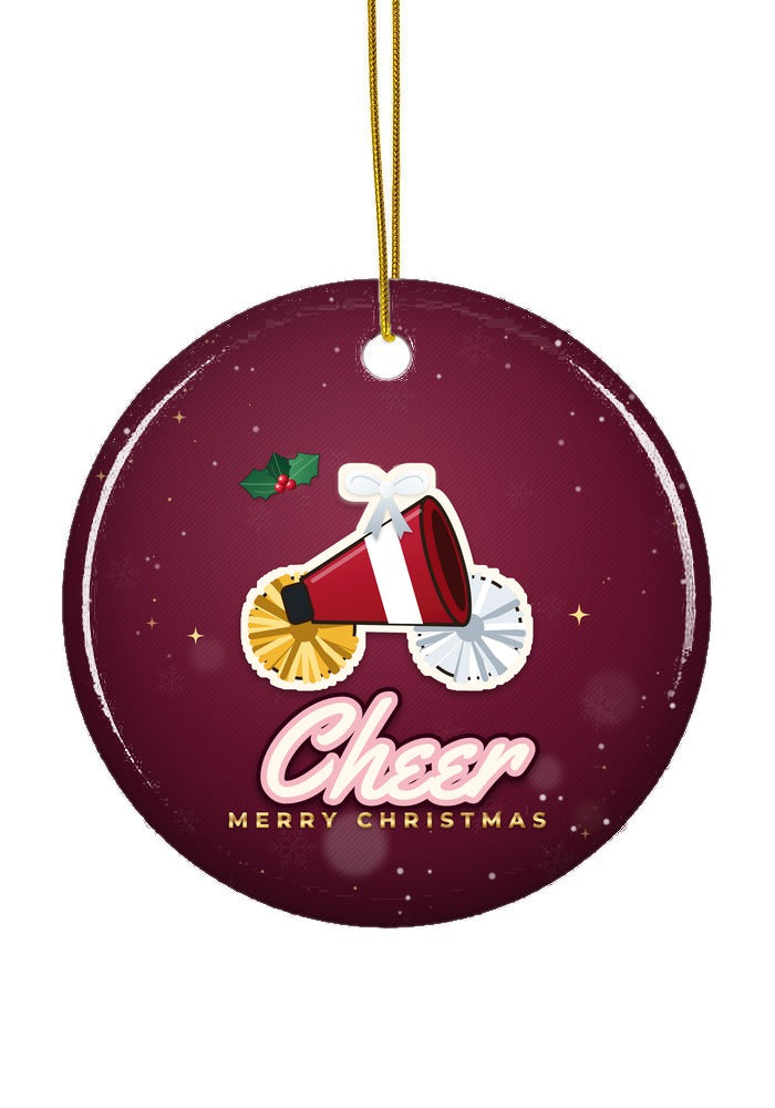 Cheer ornament, circle shape