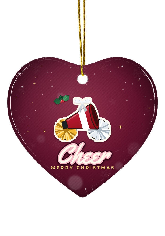 Cheer ornament, heart shape