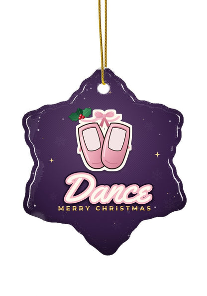 Dance ornament, snowflake shape