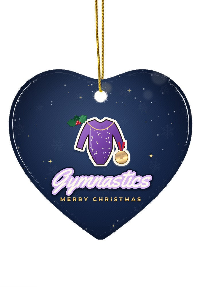 Gymnastics ornament, heart shape