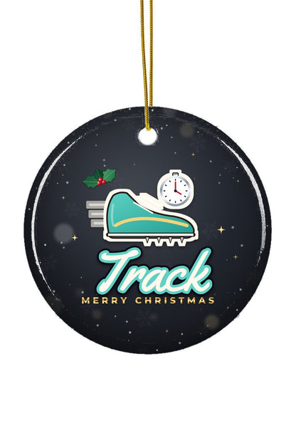 Track ornament, circle shape