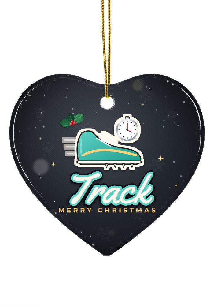 Track ornament, heart shape