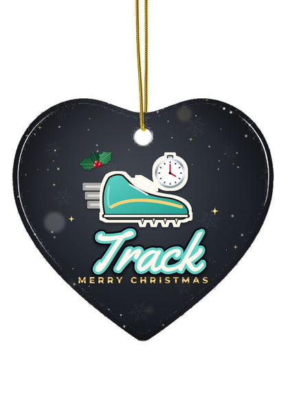 Track ornament, heart shape