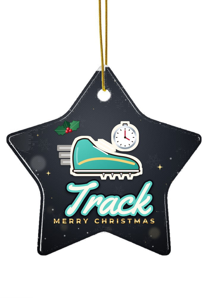 Track ornament, star shape