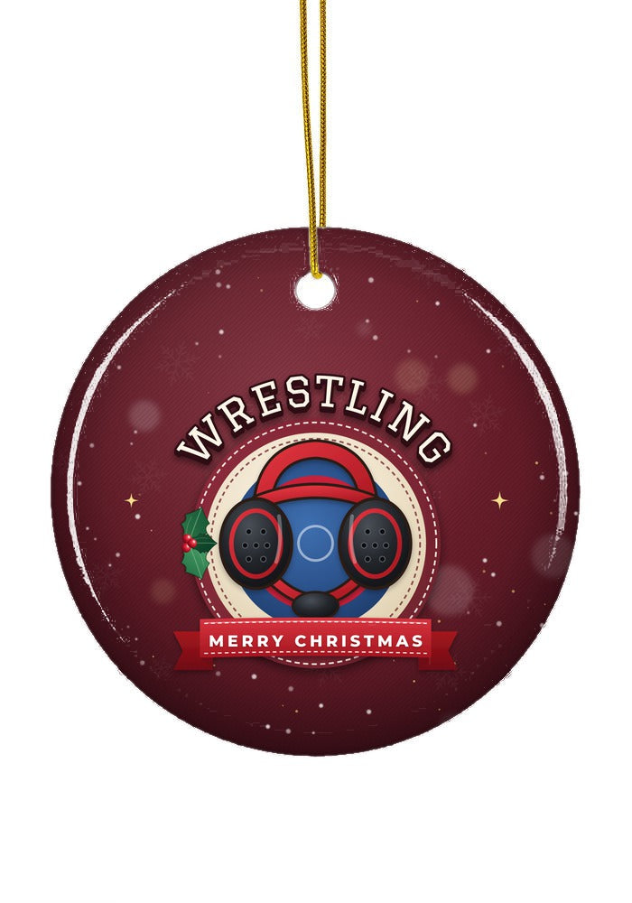 Wrestling ornament, circle shape
