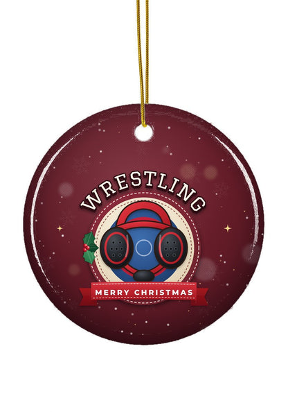 Wrestling ornament, circle shape