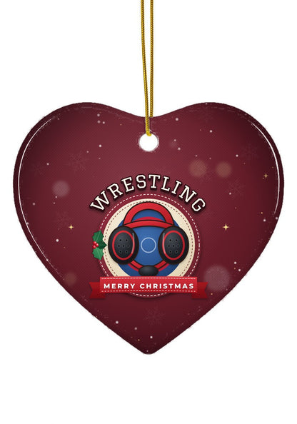 Wrestling ornament, heart shape