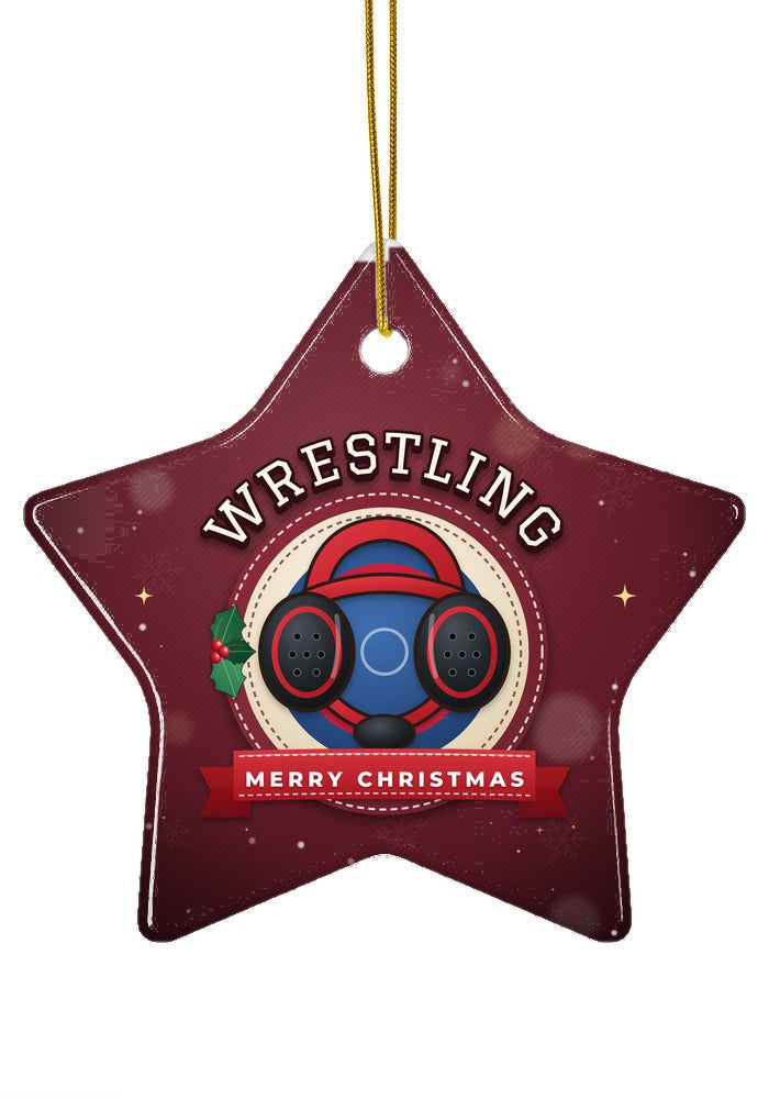 Wrestling ornament, star shape