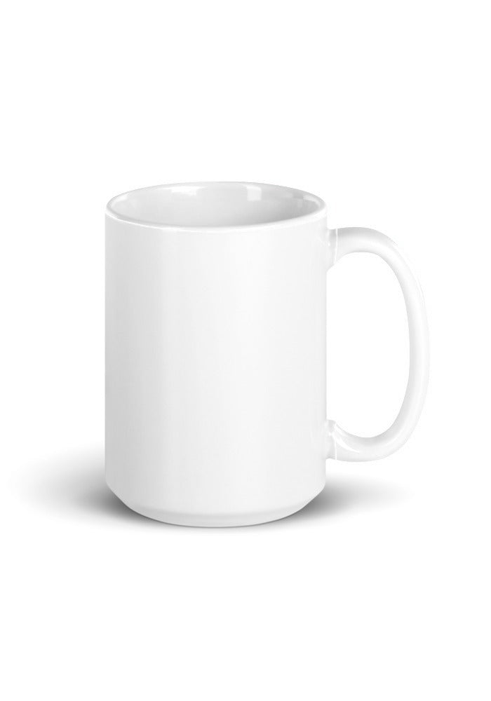 White 15 oz ceramic mug blank for your custom print