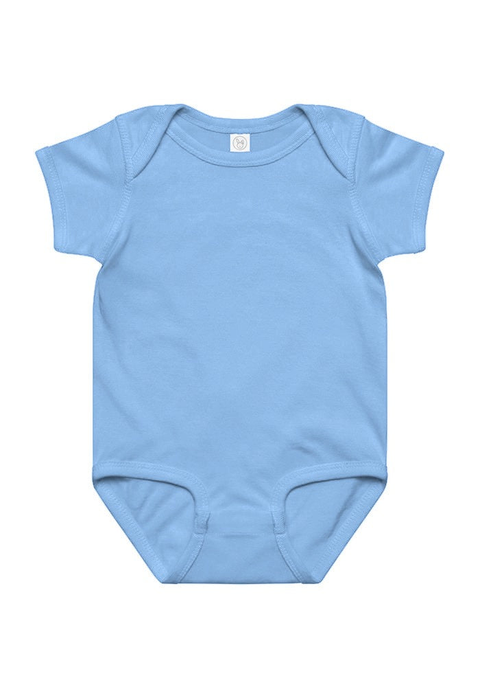 Blue infant bodysuit blank for your custom print