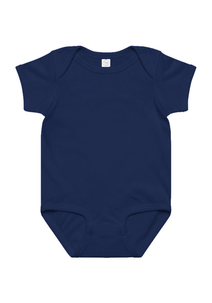 Navy infant bodysuit blank for your custom print
