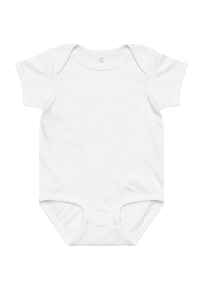 White infant bodysuit blank for your custom print
