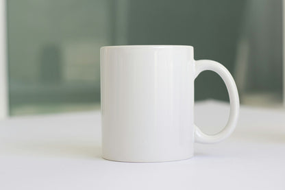 White glossy ceramic mug blank for your custom print