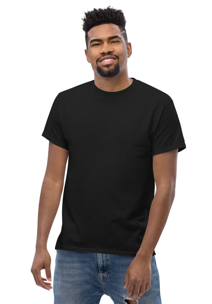Black classic cotton t-shirt blank for your custom print