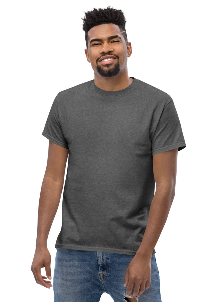 Gray classic cotton t-shirt blank for your custom print