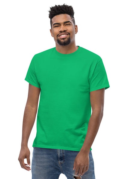 Green classic cotton t-shirt blank for your custom print