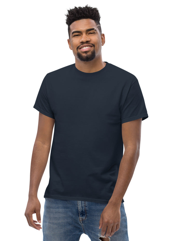 Navy classic cotton t-shirt blank for your custom print