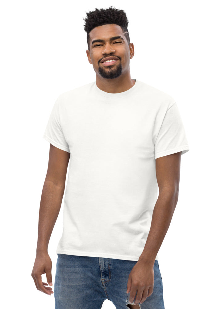 White classic cotton t-shirt blank for your custom print