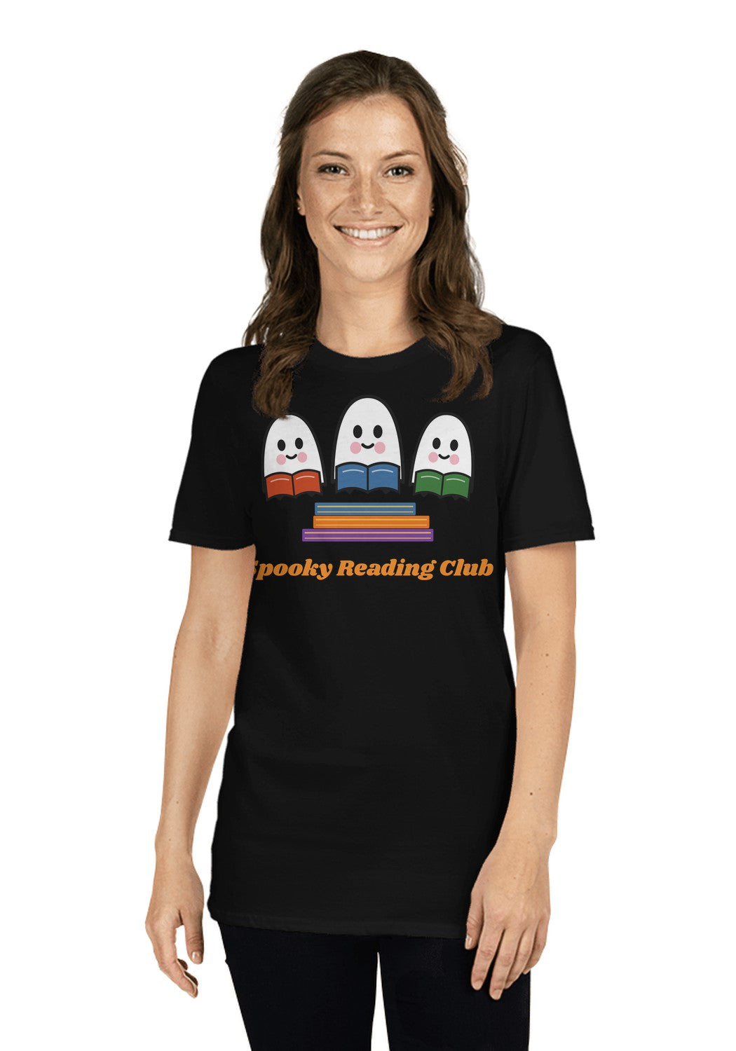 Spooky Reading Club t-shirt in Black