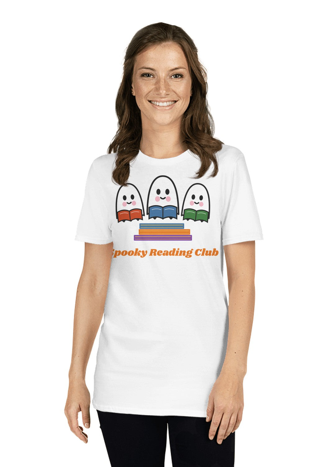 Spooky Reading Club t-shirt in White