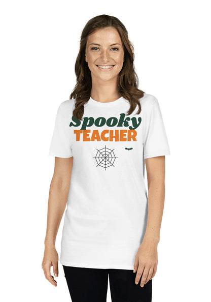 Spooky Teacher t-shirt in White
