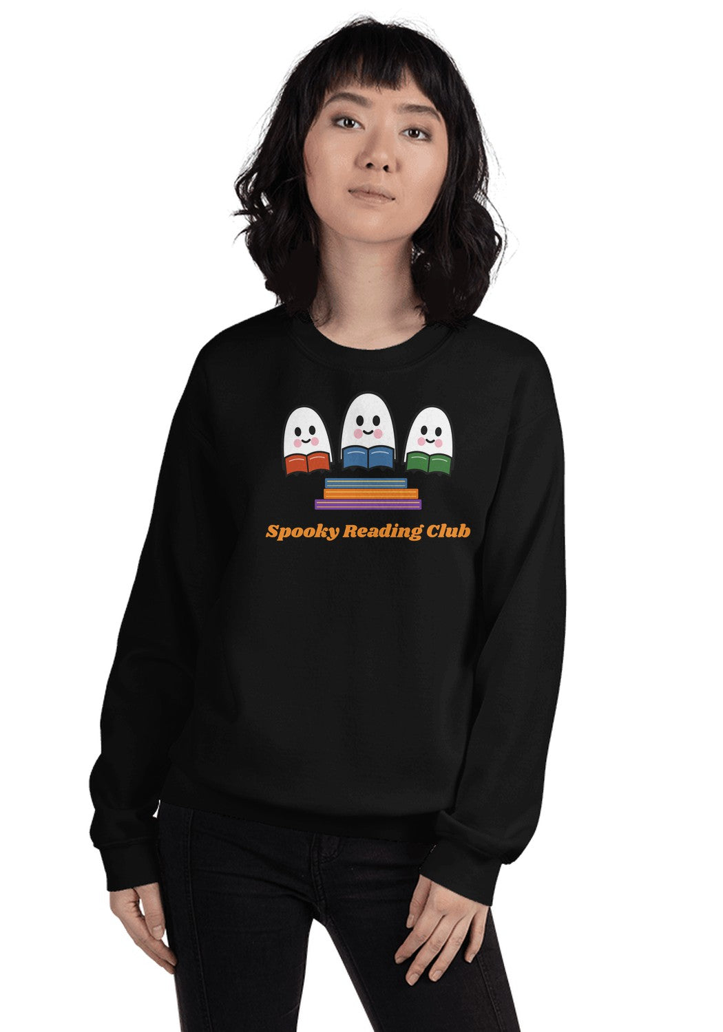 Spooky Reading Club sweatshirt in Black