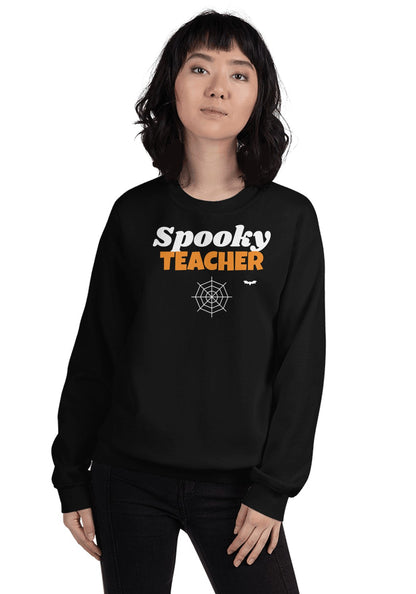 Spooky Teacher sweatshirt in Black