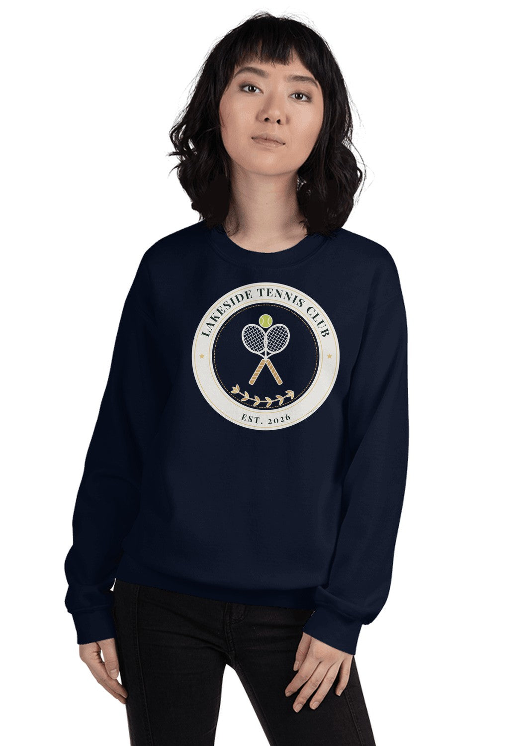Lakeside Tennis Club sweatshirt in Navy