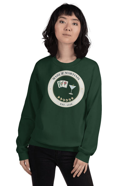 Mahj & Martinis sweatshirt in Forest Green