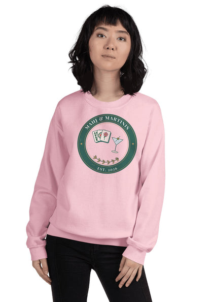 Mahj & Martinis sweatshirt in Light Pink