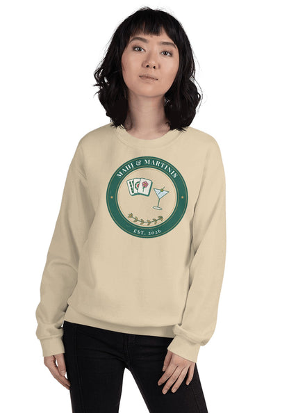 Mahj & Martinis sweatshirt in Sand