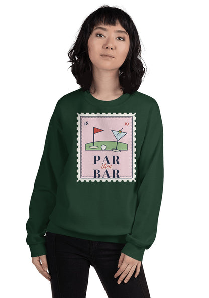 Par Then Bar sweatshirt in Forest Green