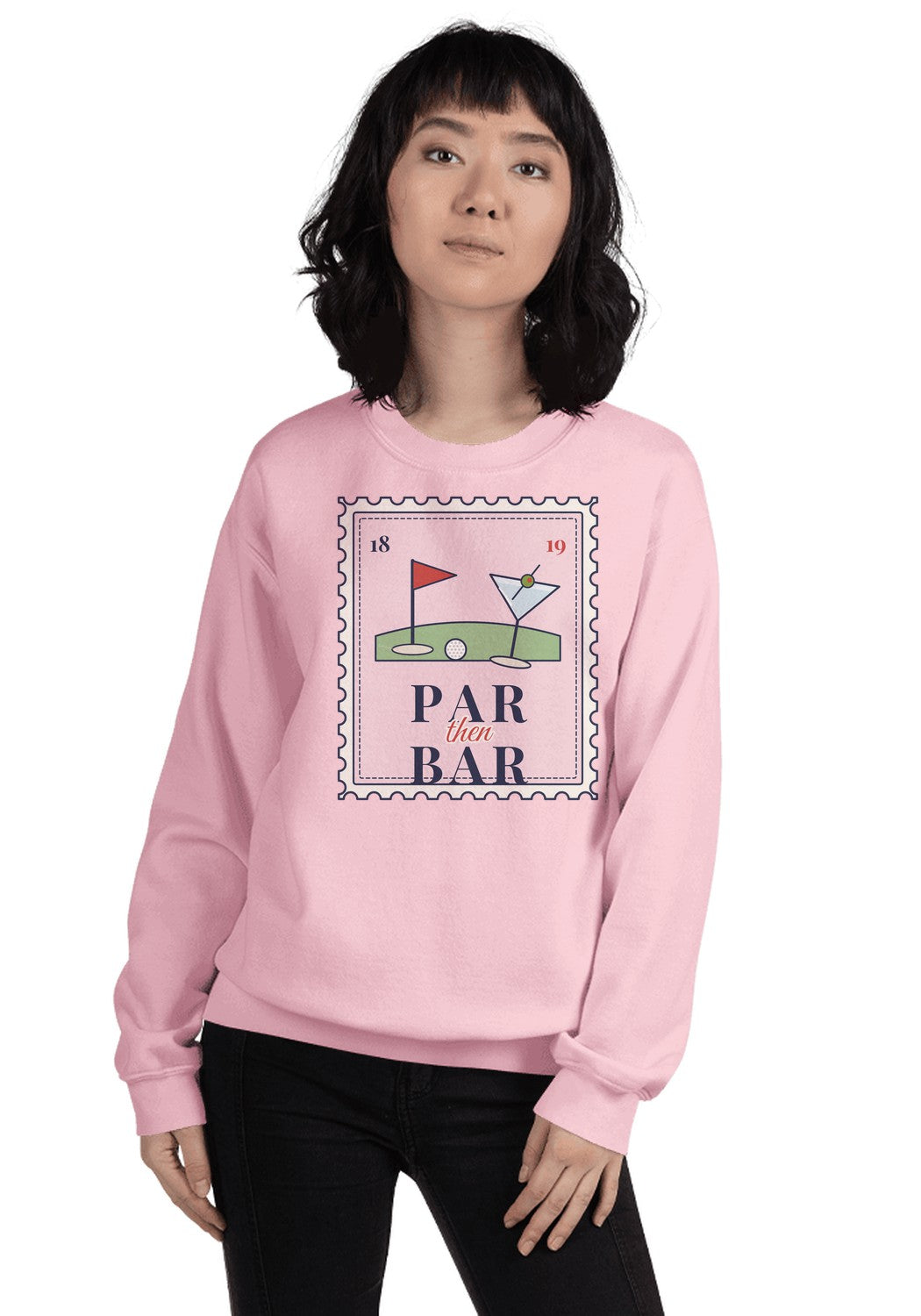 Par Then Bar sweatshirt in Light Pink