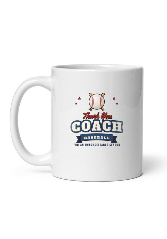 Thank You Coach: Baseball mug