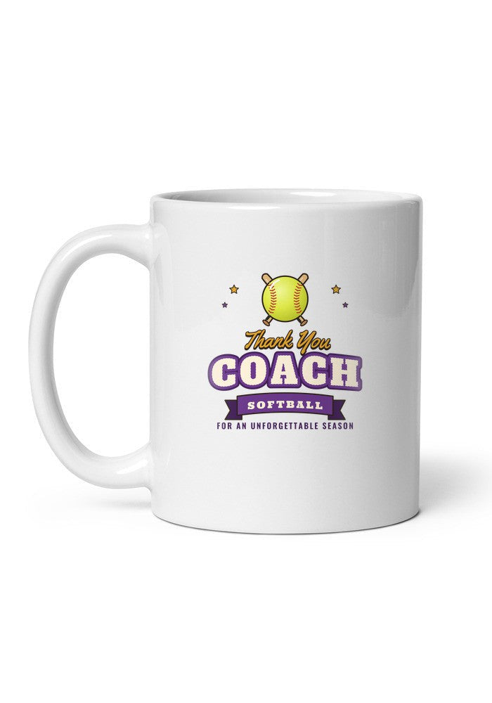 Thank You Coach: Softball mug