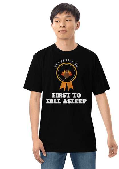 First to Fall Asleep t-shirt in Black