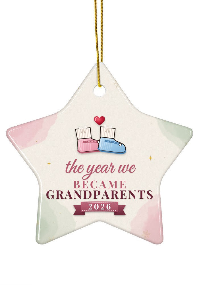 Became Grandparents ornament, star shape