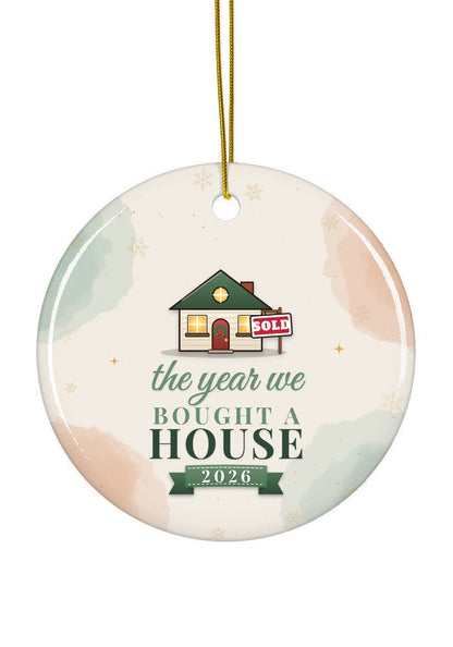 Bought a House ornament, circle shape