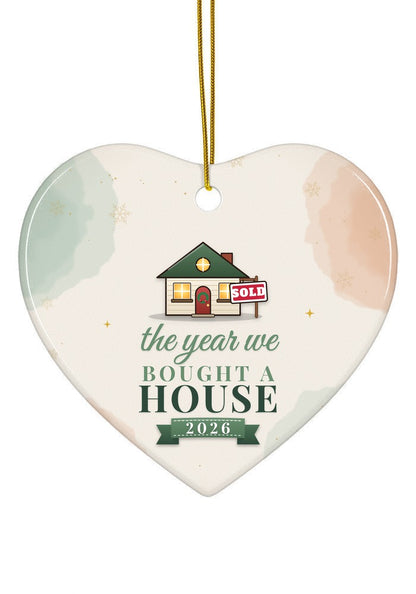Bought a House ornament, heart shape