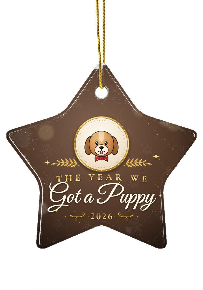 Got a Puppy ornament, star shape