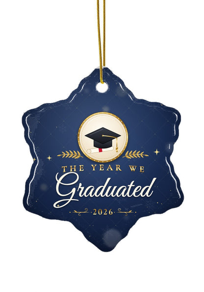 Graduated ornament, snowflake shape