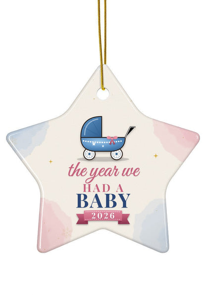 Had a Baby ornament, star shape