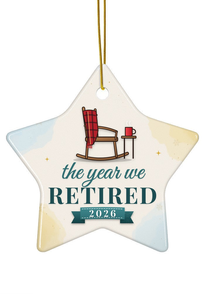 Retired ornament, star shape