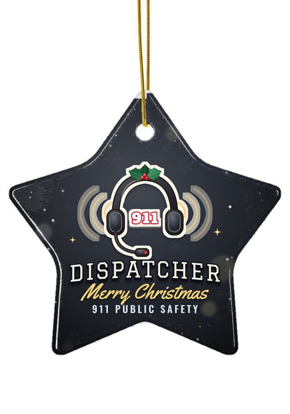911 Dispatcher ornament, star shape