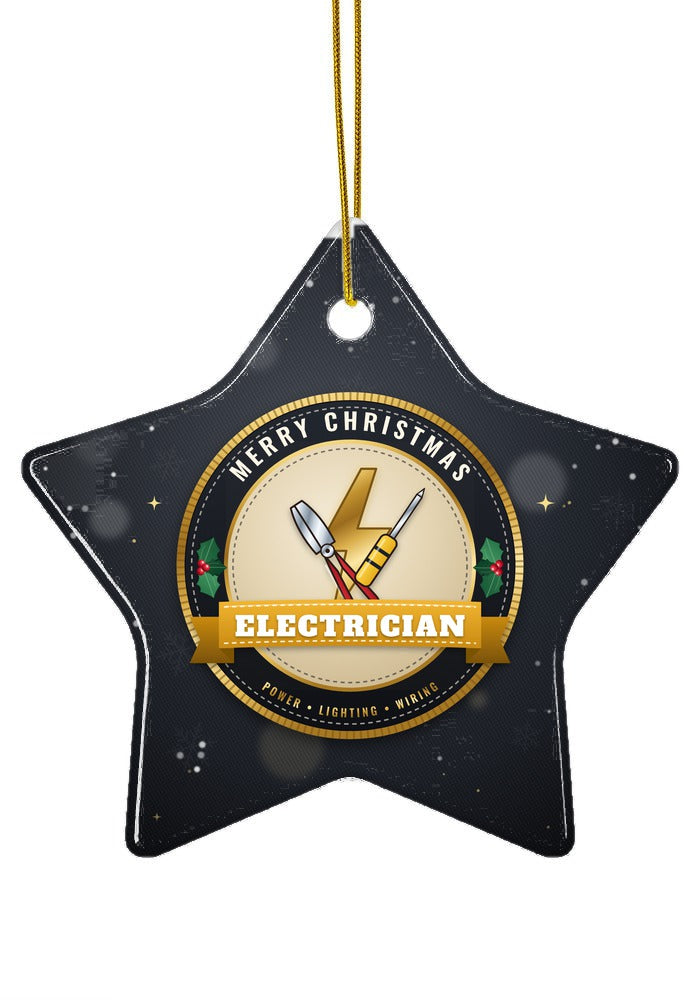 Electrician ornament, star shape