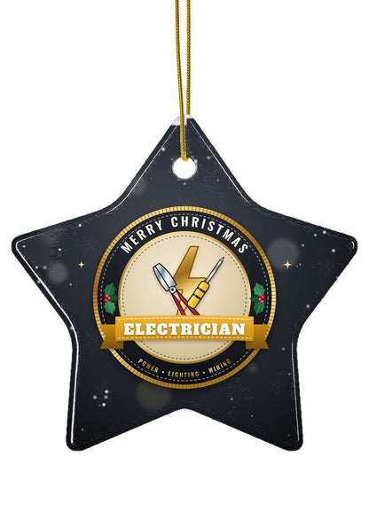 Electrician ornament, star shape