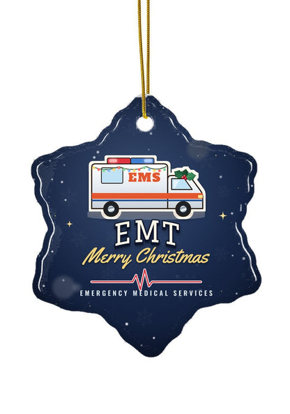 EMT ornament, snowflake shape