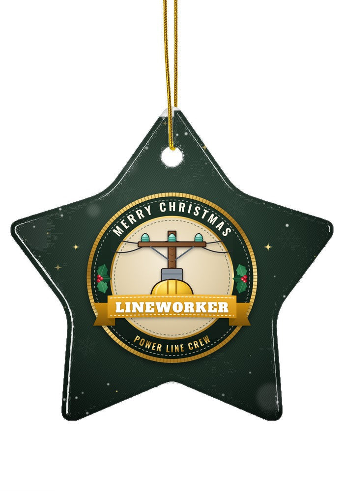 Lineman ornament, star shape