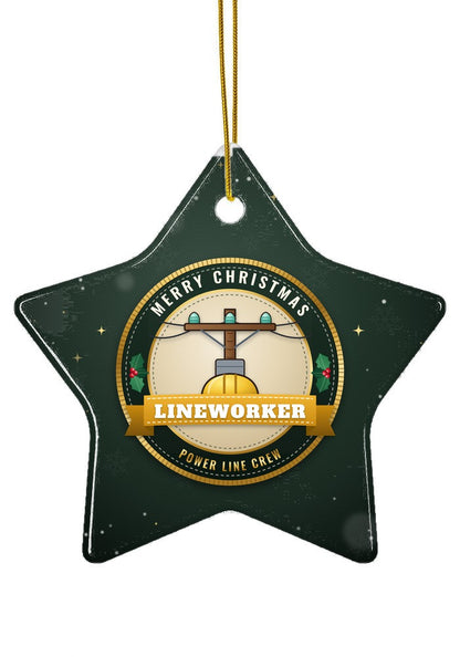 Lineman ornament, star shape